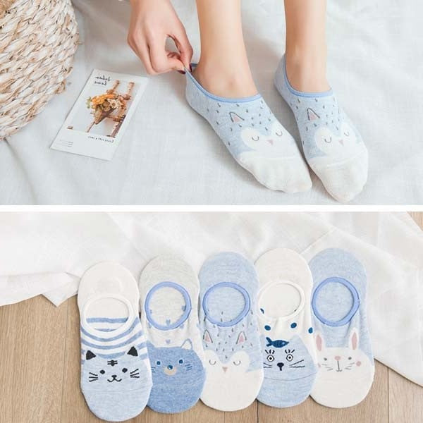 Lot de 5 paire de chaussette basse femme