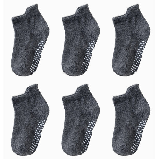 Lot 6 chaussette antidérapantes grises