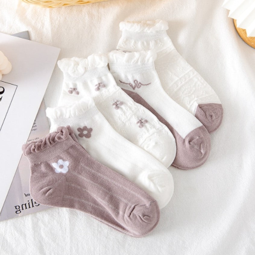 Lot de 5 paire de chaussette femme