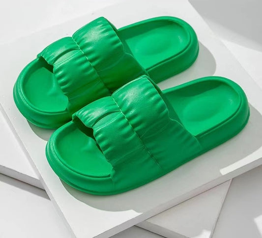 Claquette Femme verte