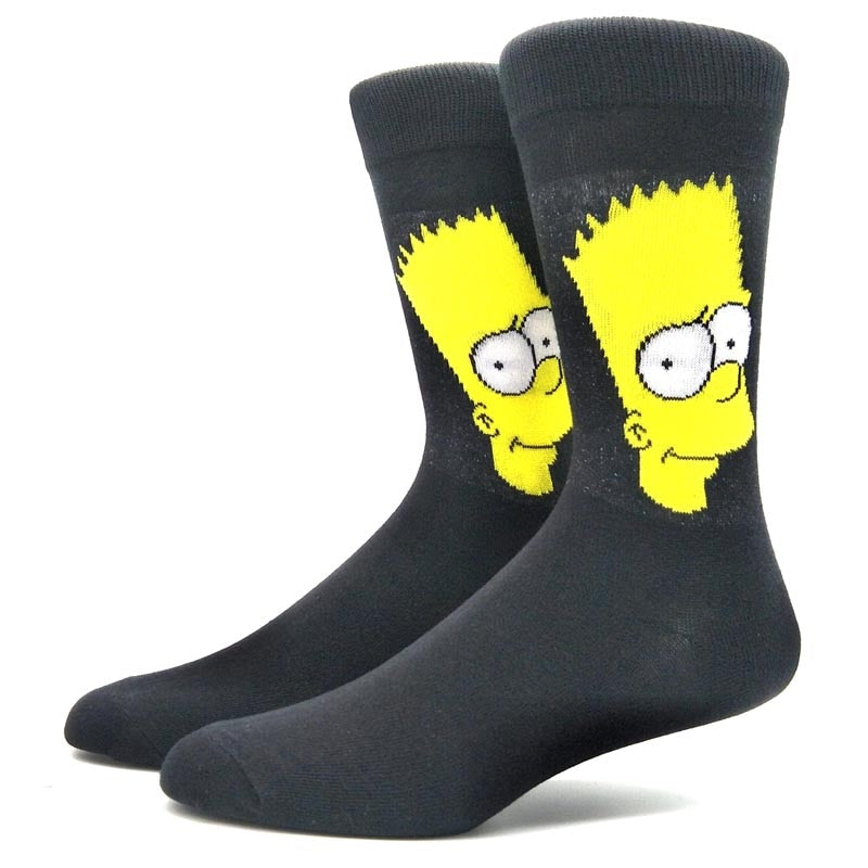 Chaussette Fun Bart grise