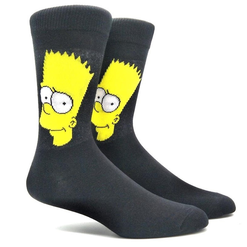 Chaussette Fun Bart grise