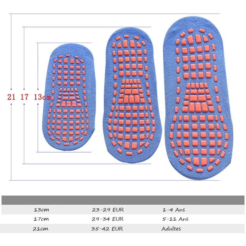 Chaussette Antidérapantes Jaune